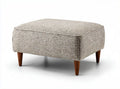 Fabric ottoman with geometric pattern 80 x 80 x 40cm for living room use