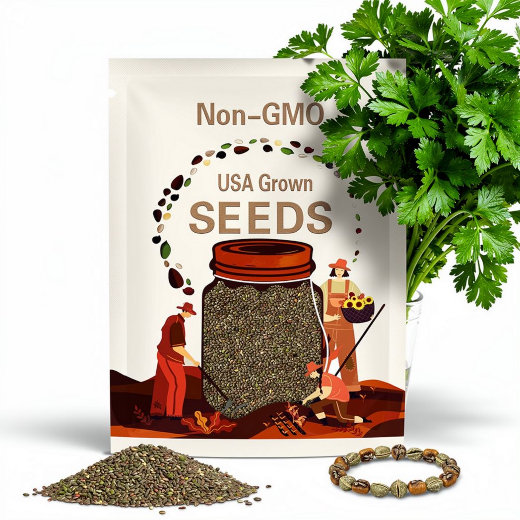 Giant of Italy Parsley Seeds - Heirloom Seeds, Italian Flat Leaf, Renowned Culinary Herb, Medicinal Herb, Annual, Open Pollinated, Non-GMO