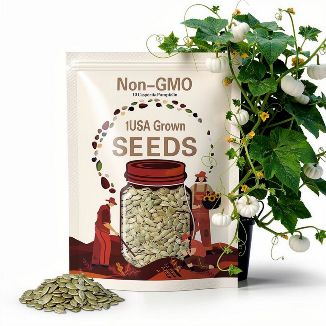 10 Casperita Pumpkin Seeds. Ships free