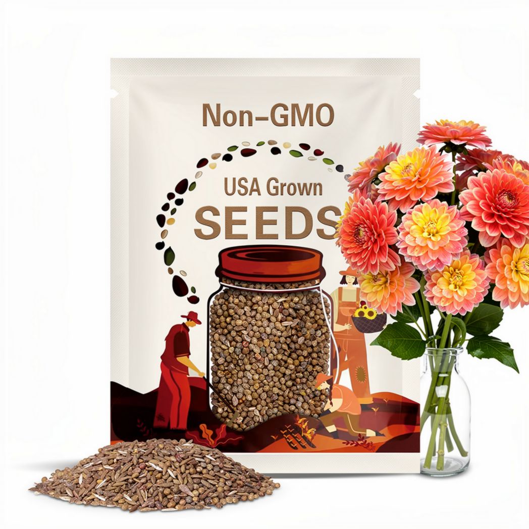 20+ Seeds| October Sky Dahlia Seeds - Perennial - Flowering - Hybrid - Open-Pollinating - Fast Growing - Clumping - Plant in Spring #D067